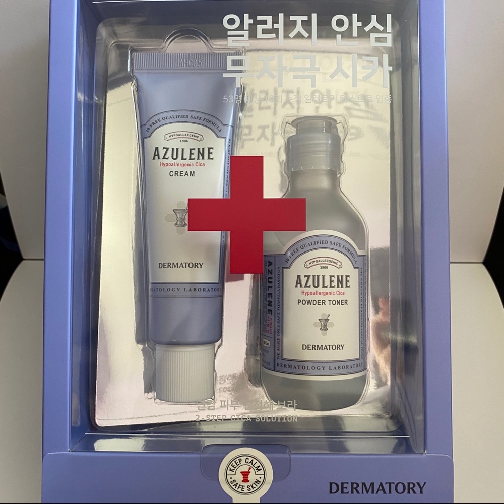 Azulene Hypoallergenic Cica Cream and Toner Set